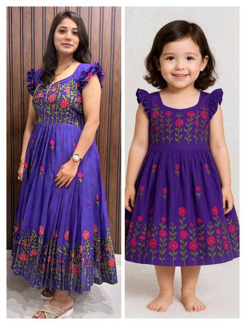 NEW LAUNCING MOTHER DAUGHTER FROCK cotton Mumbai baby clothing wholesale market